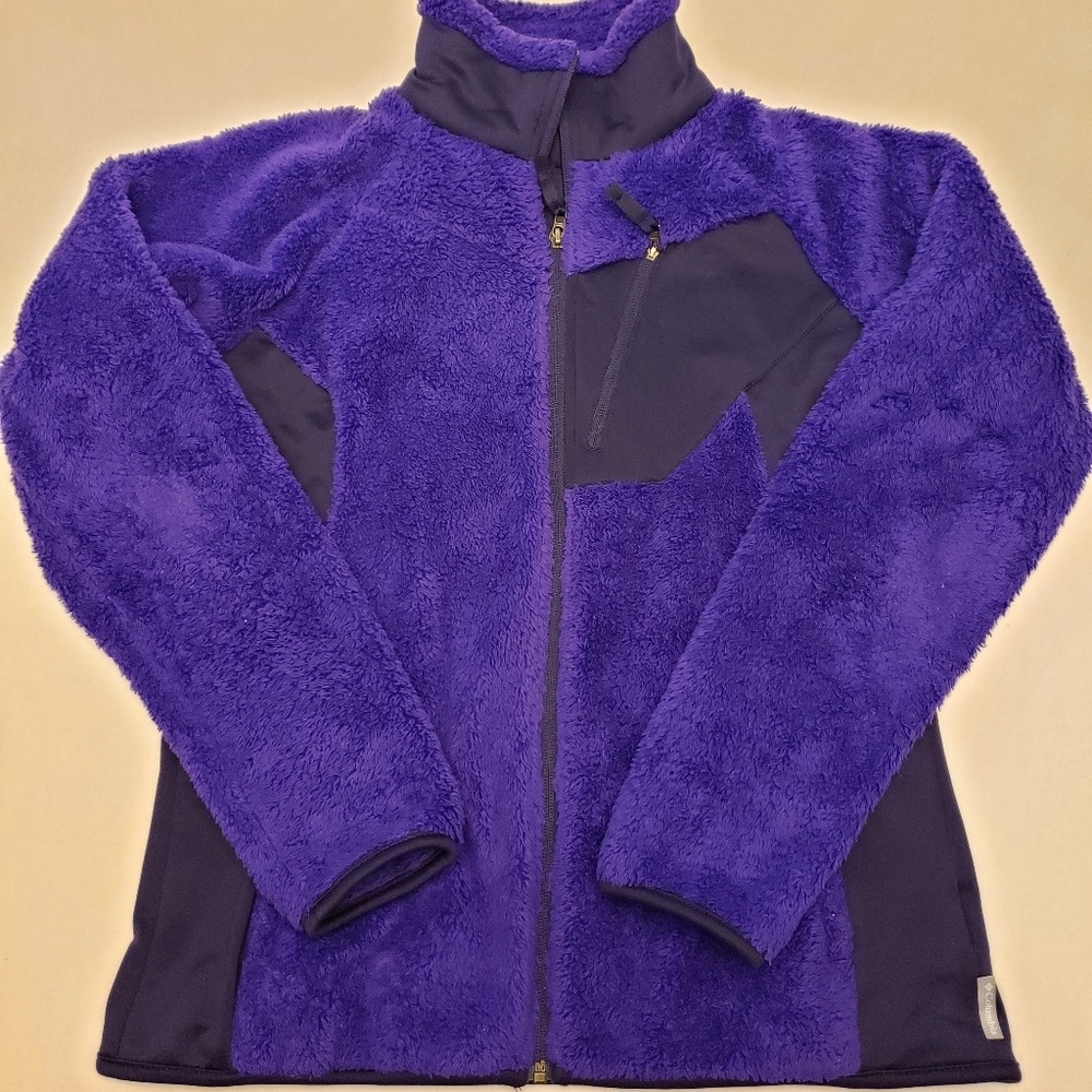 Columbia Womens Full Zip Heavy Pile Plush Jacket